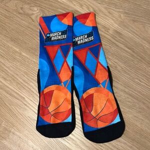 Men's Basketball Socks - Blue and Orange